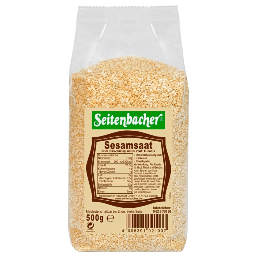 Seitenbacher Sesamsaat 500g